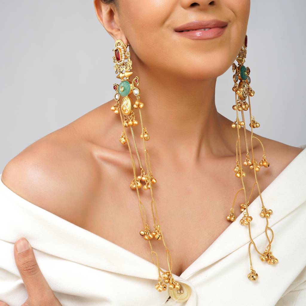Falakâ Kashmiri Style Earrings : BP-NK-227