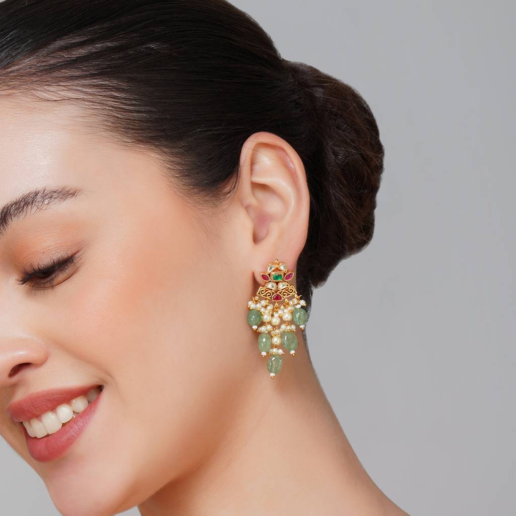 Mint Pearls Pachi Kundan Choker : BP-NK-103