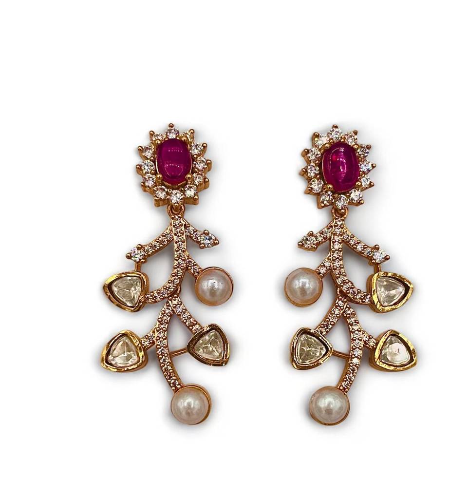 Multi Navratan Necklace Set : BP-NK-111