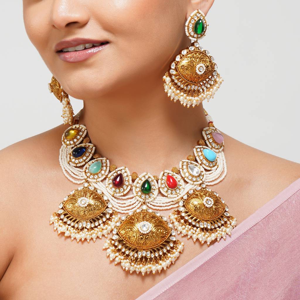 Kavya Polki Necklace : BP-NK-139