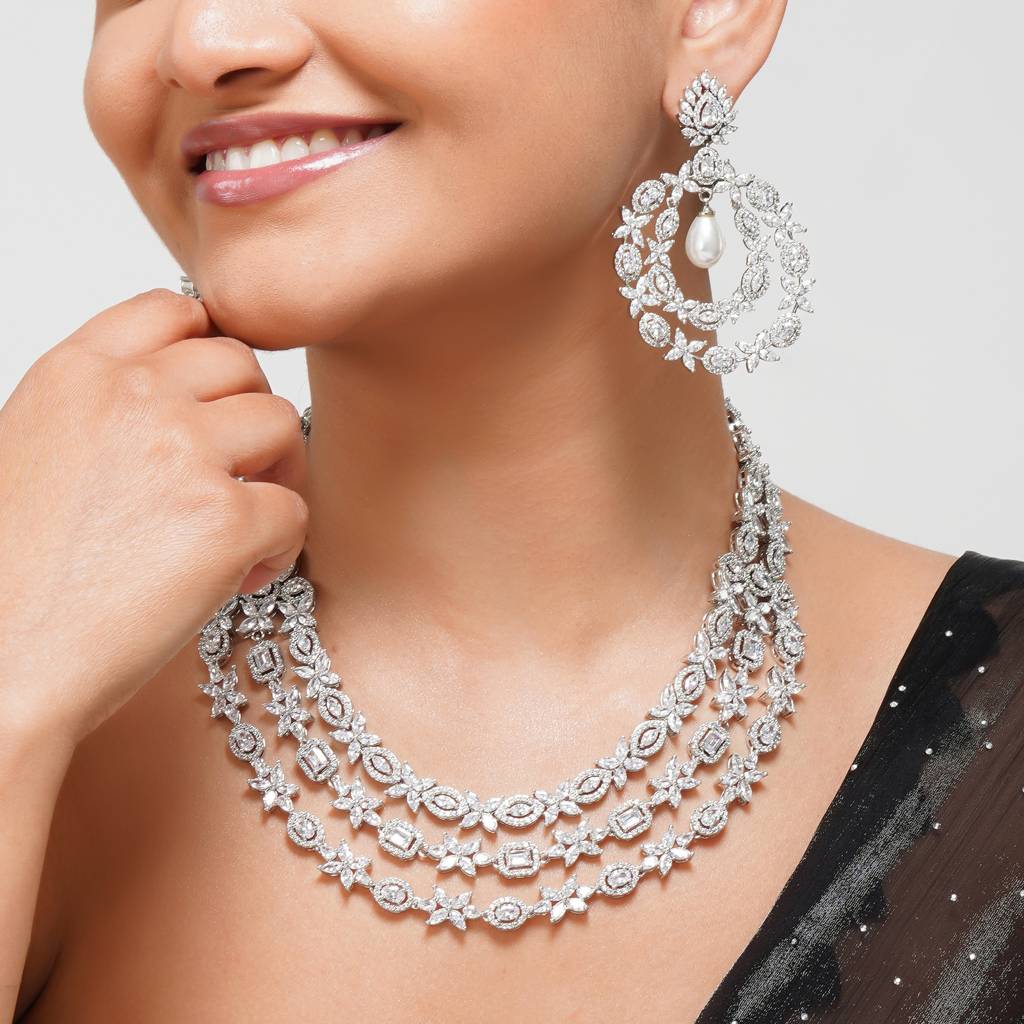 Rosy Drizzle Designer Necklace : BP-NK-143