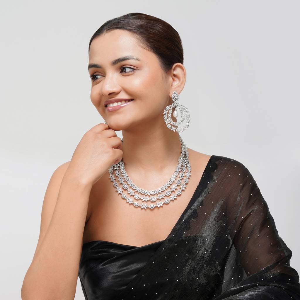 Rosy Drizzle Designer Necklace : BP-NK-143