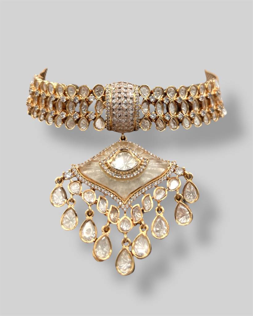 Ananya Mop Kundan Necklace Set : BP-NK-170