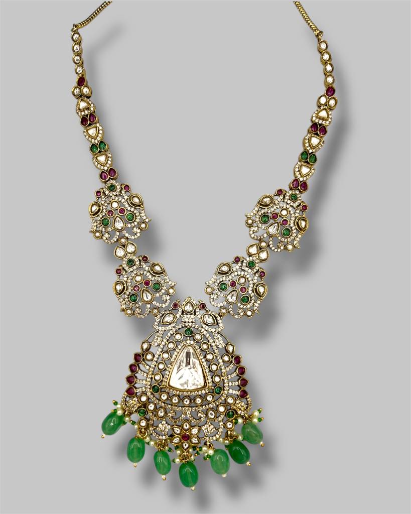 Aarohi Multi Kundan Necklace Set : BP-NK-178