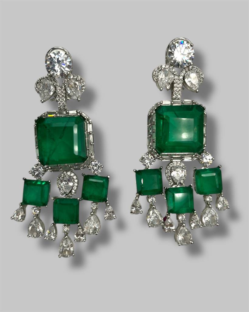 Hita Emerald Longnecklace Set : BP-NK-185