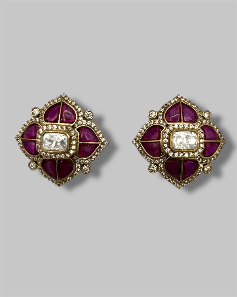 Iyla Ruby Pearls Choker Set : BP-NK-188