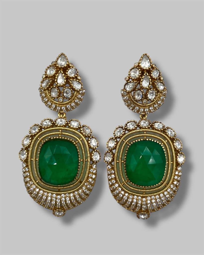 Myraâ Emerald Kundan Necklace Set : BP-NK-191