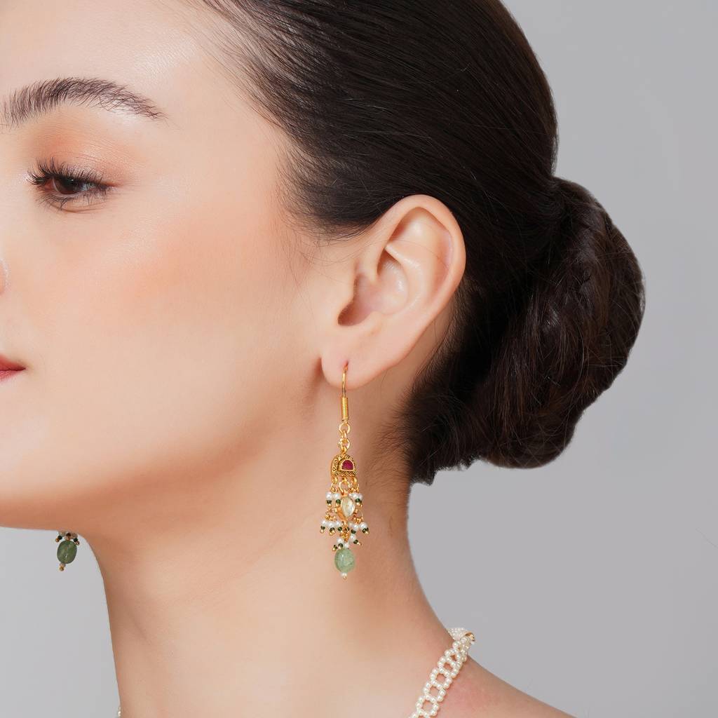 Gold Plated Pearl Necklace : BP-NK-50