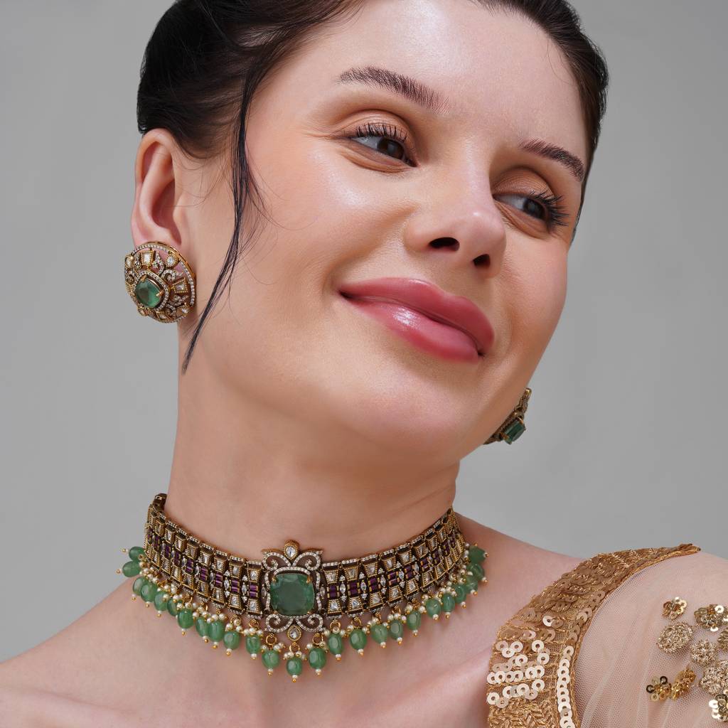 Arika Kundan Choker Set : BP-NK-154