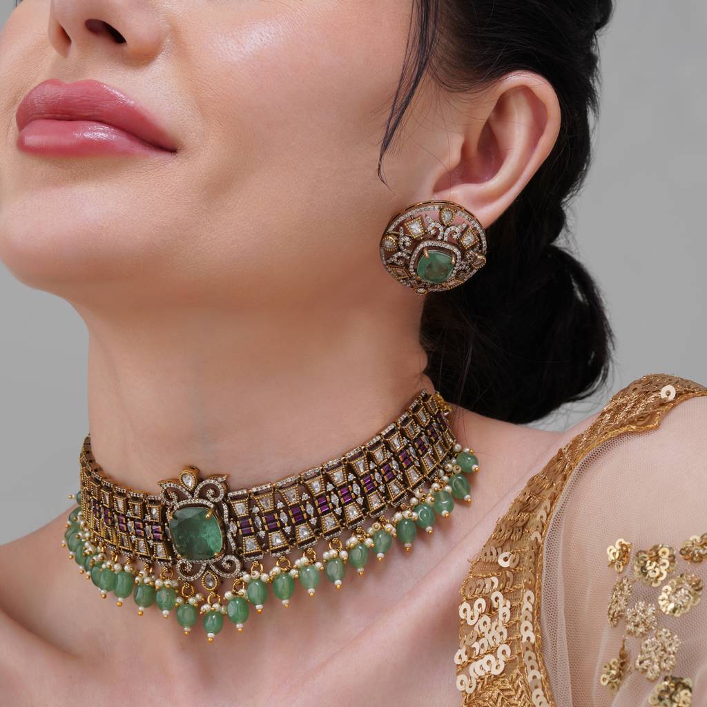 Arika Kundan Choker Set : BP-NK-154
