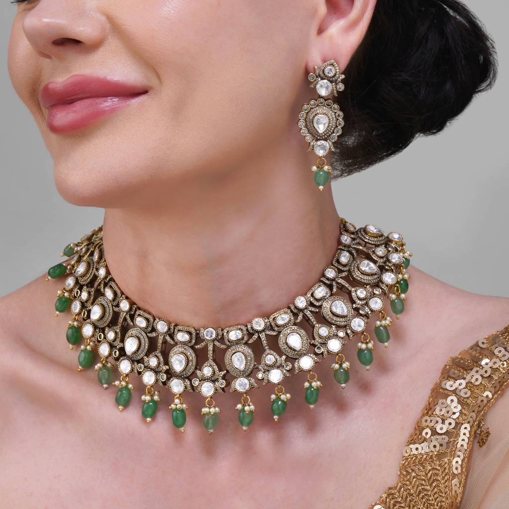 Gulrez Kundan Necklace Set : BP-NK-162
