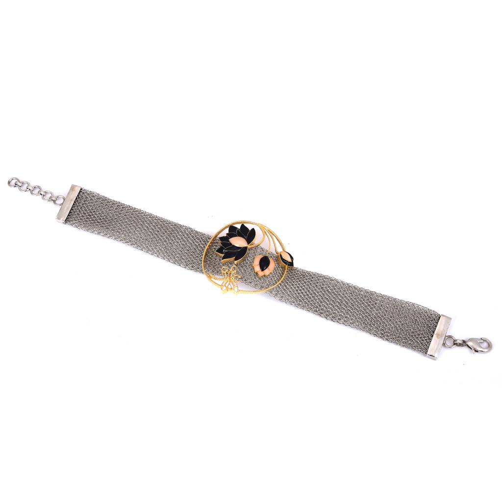 Ethereal Weave Lotus Choker : BR-2001