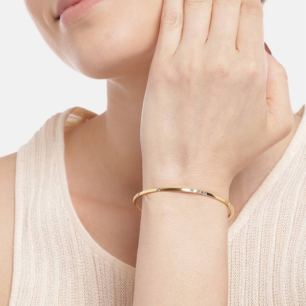 Solidrose Gold Plated 925 Sterling Silver Wraparound Bracelet : BR-80184