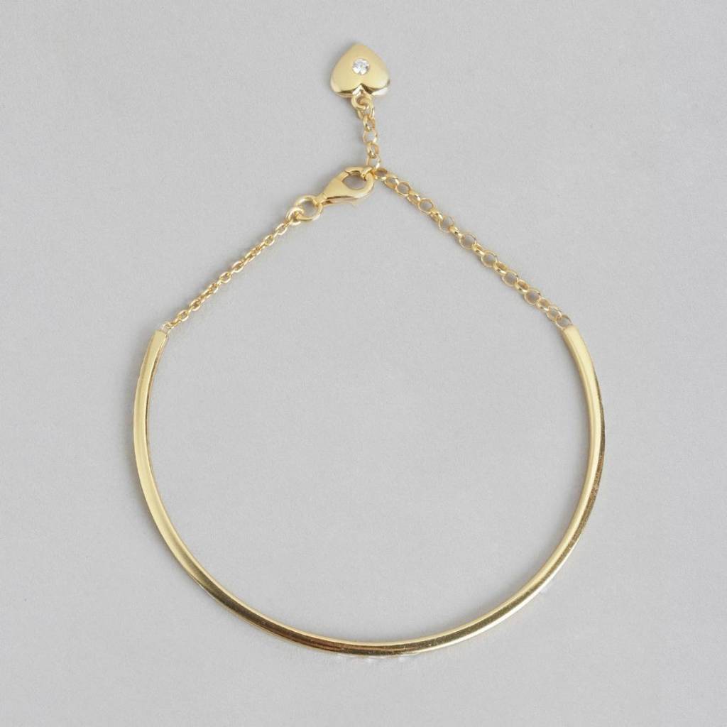 Solidrose Gold Plated 925 Sterling Silver Wraparound Bracelet : BR-80184