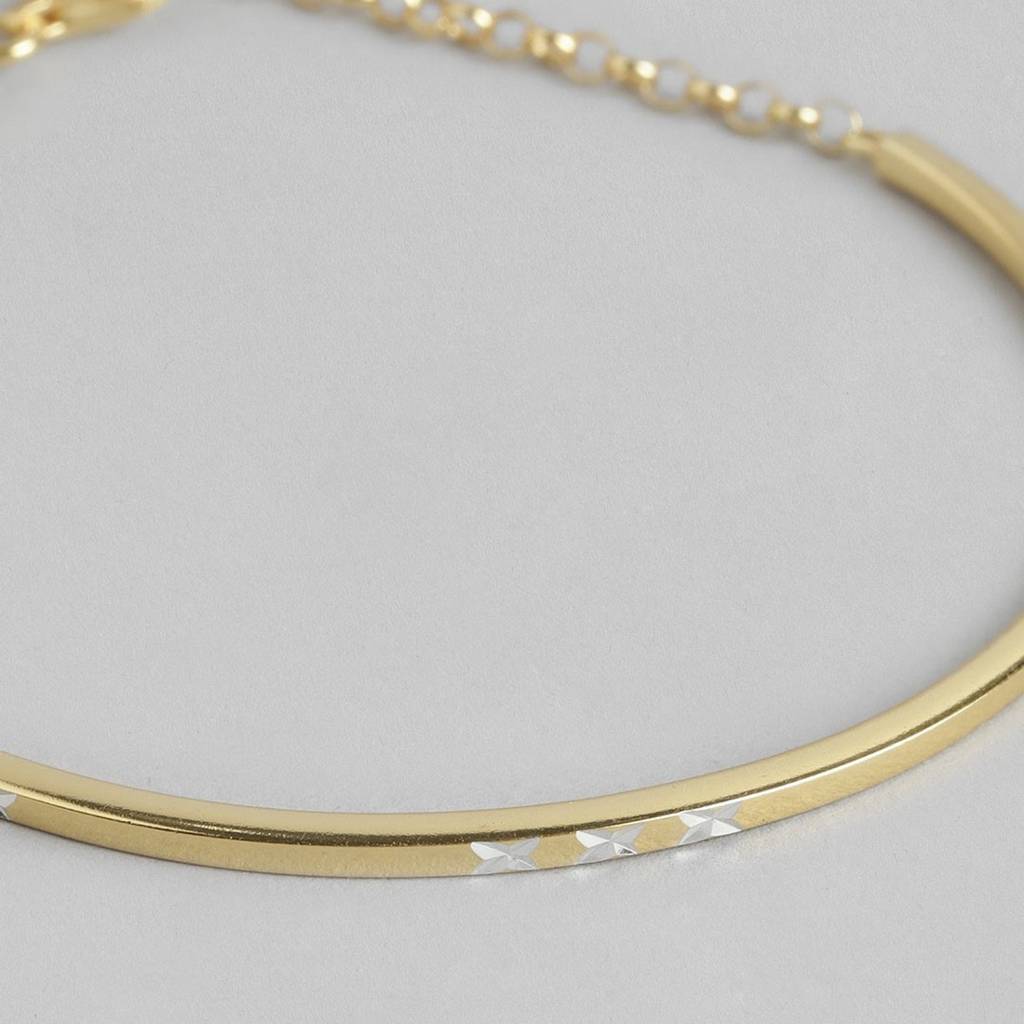 Solidrose Gold Plated 925 Sterling Silver Wraparound Bracelet : BR-80184