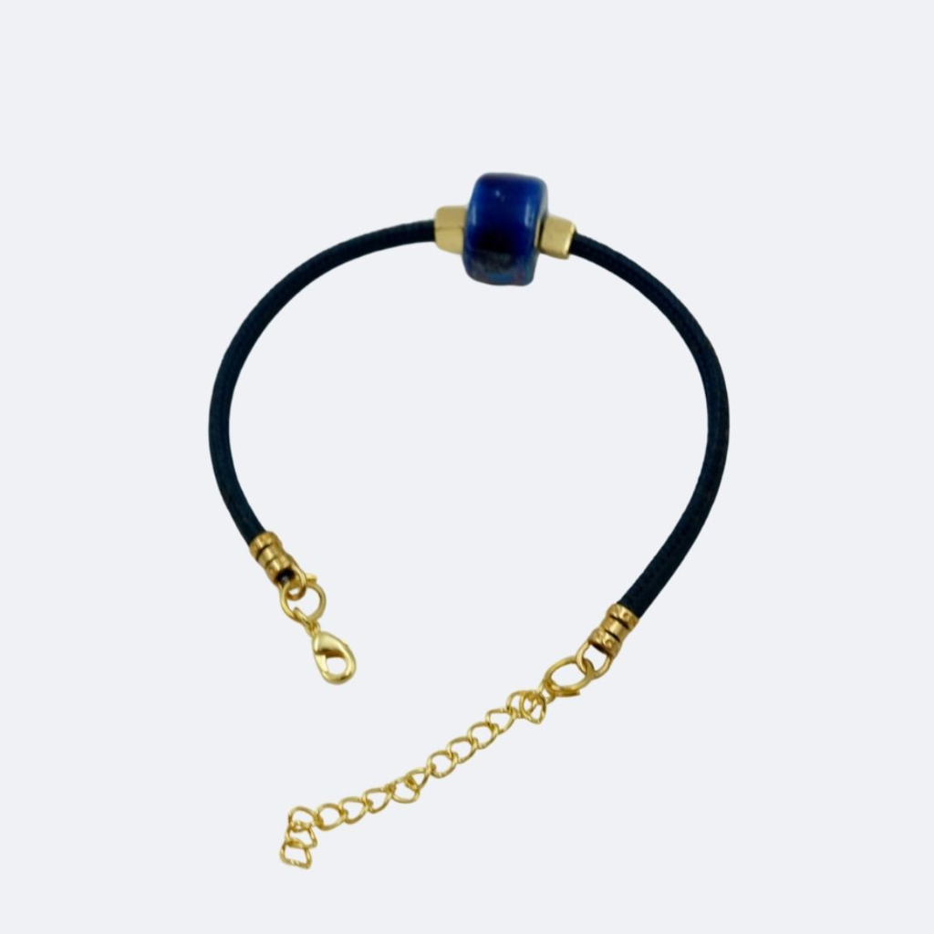 Ceramic Amethyst Cork Bracelet : BR-CAS-NB