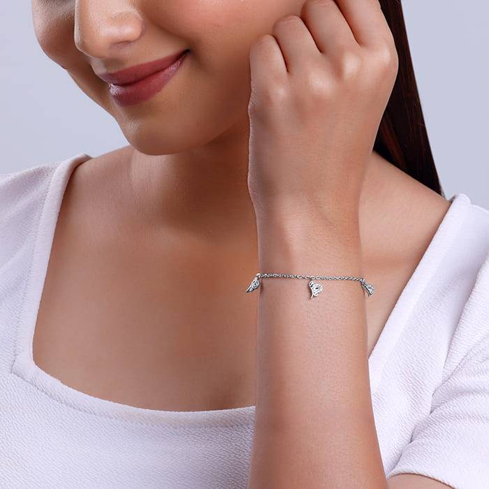 Giva 925 Silver Love Like A Butterfly Bracelet, Adjustable | Gifts For Women And Girls | W : BR01002