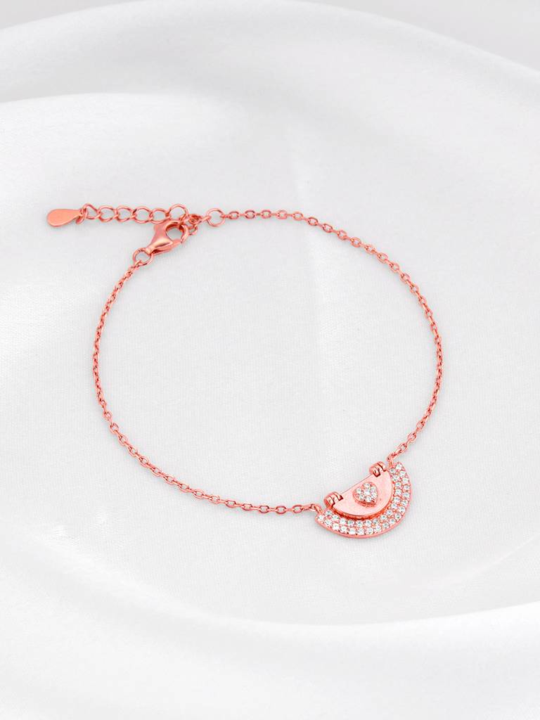 Giva 925 Silver Rose Gold You Are My Sunshine Bracelet Adjustable : BR01008