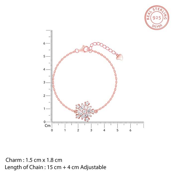 Rose Gold The Snowflake Bracelet : BR01026