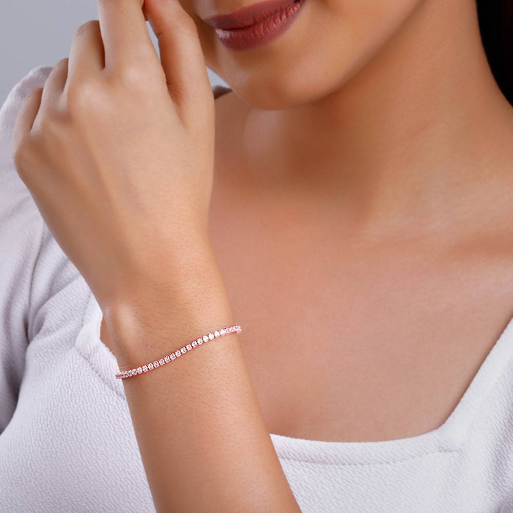 Giva 925 Silver Rose Gold Brace Yourself Bracelet, Adjustable : BR01031