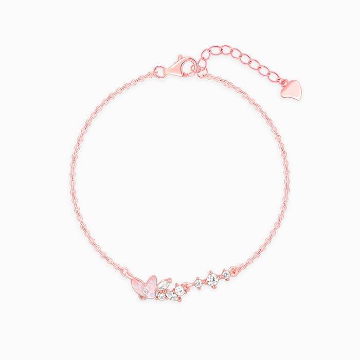 Rose Gold Sweet Butterfly Bracelet : BR01032