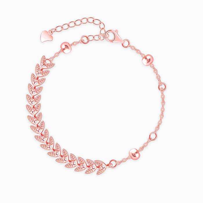 Rose Gold Leafy Breeze Bracelet : BR01033