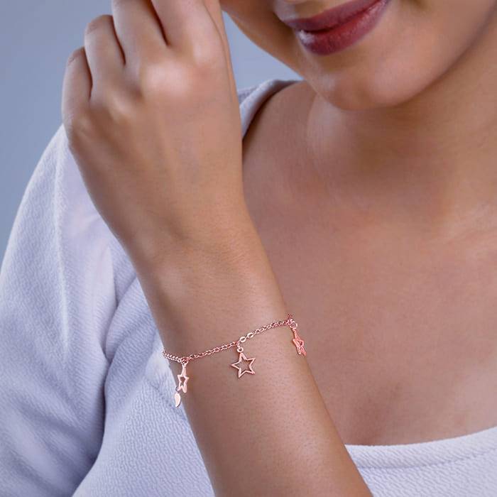 Rose Gold Starry Race Bracelet : BR01035