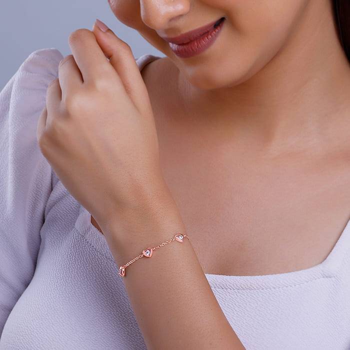 Rose Gold Love The Best Bracelet : BR01037