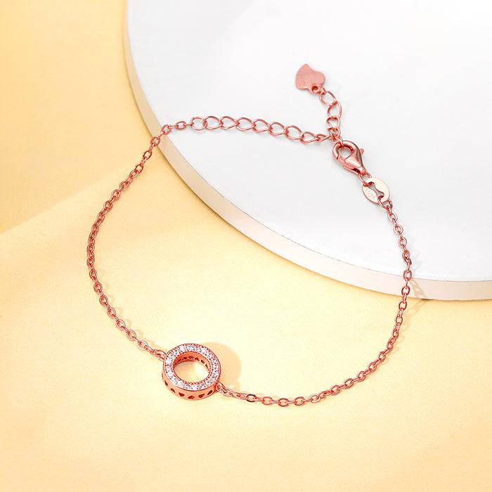 Rose Gold Whisper Of Circle Bracelet : BR01039