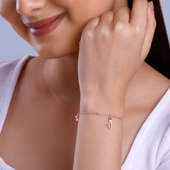 Rose Gold Cute Love Bracelet : BR01044