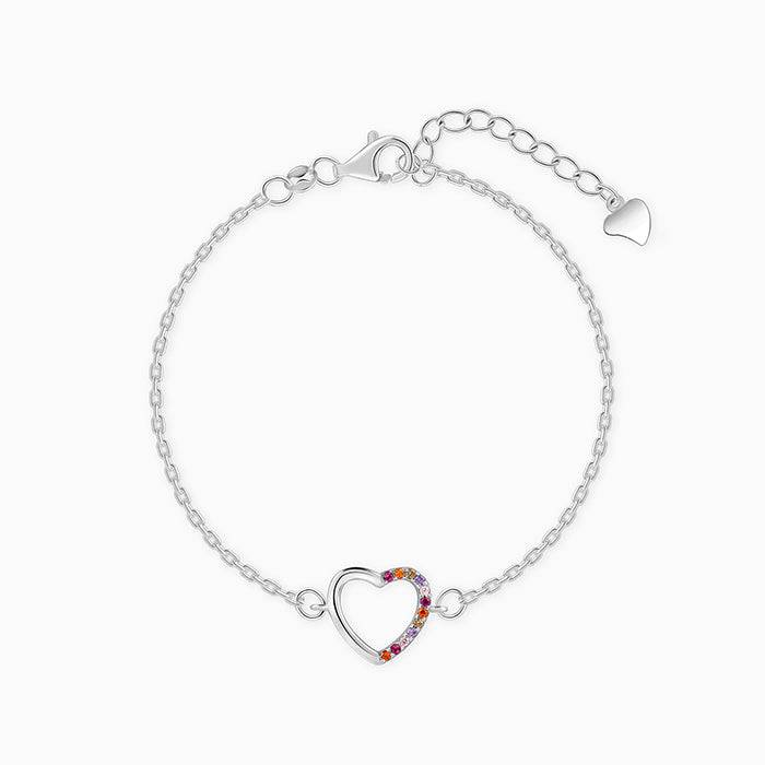 Silver Her Heart Bracelet : BR01050