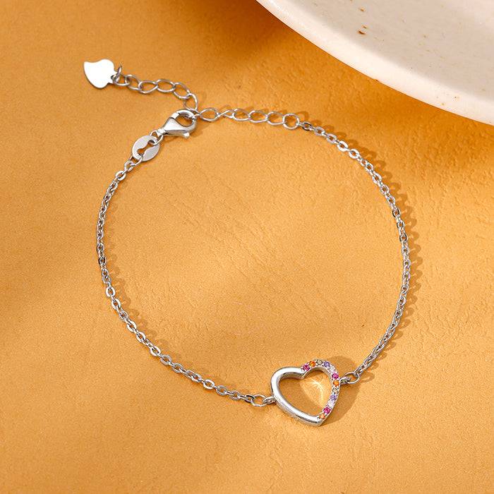 Silver Her Heart Bracelet : BR01050