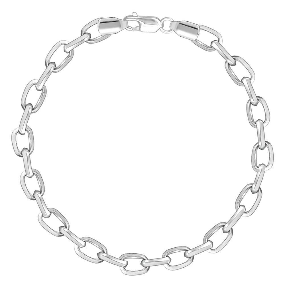 Silver Delink Bracelet For Him Adjustable : BR01051