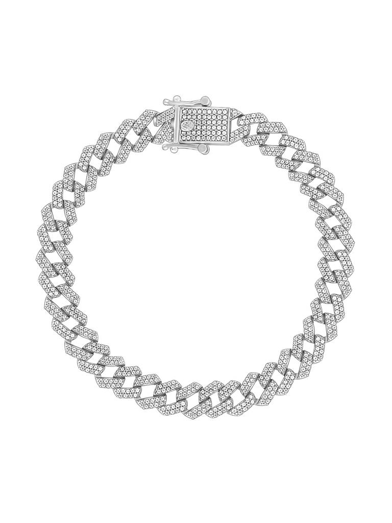 Silver Boldness Bracelet For Him Adjustable : BR01054
