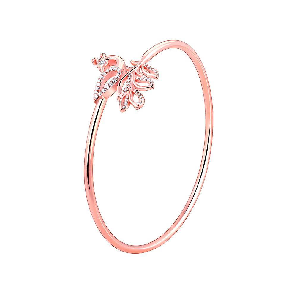 Giva 925 Silver Rose Gold Mridul Mora Bracelet : BR01061