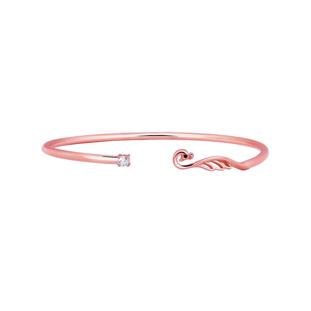 Giva 925 Silver Rose Gold Mayuri Bracelet : BR01067