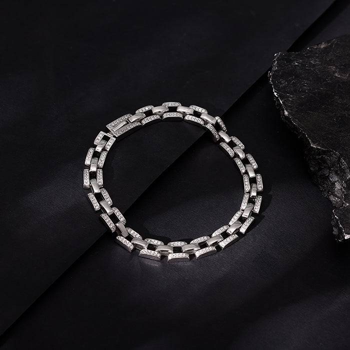 Giva 925 Silver Quiet Ambition Bracelet For Him, Adjustable | Gifts For Men & Boys | With  : BR01069
