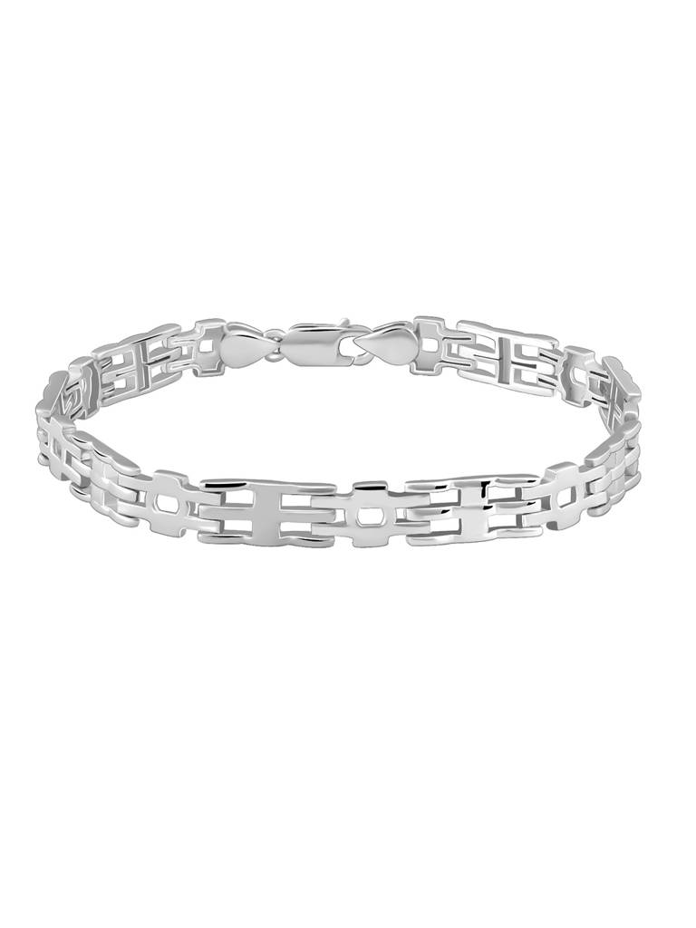 Silver Kingpin Bracelet For Him Adjustable : BR01079