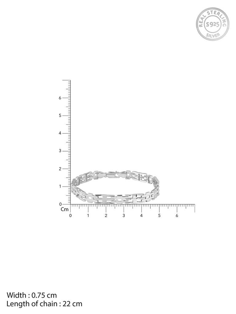 Silver Kingpin Bracelet For Him Adjustable : BR01079