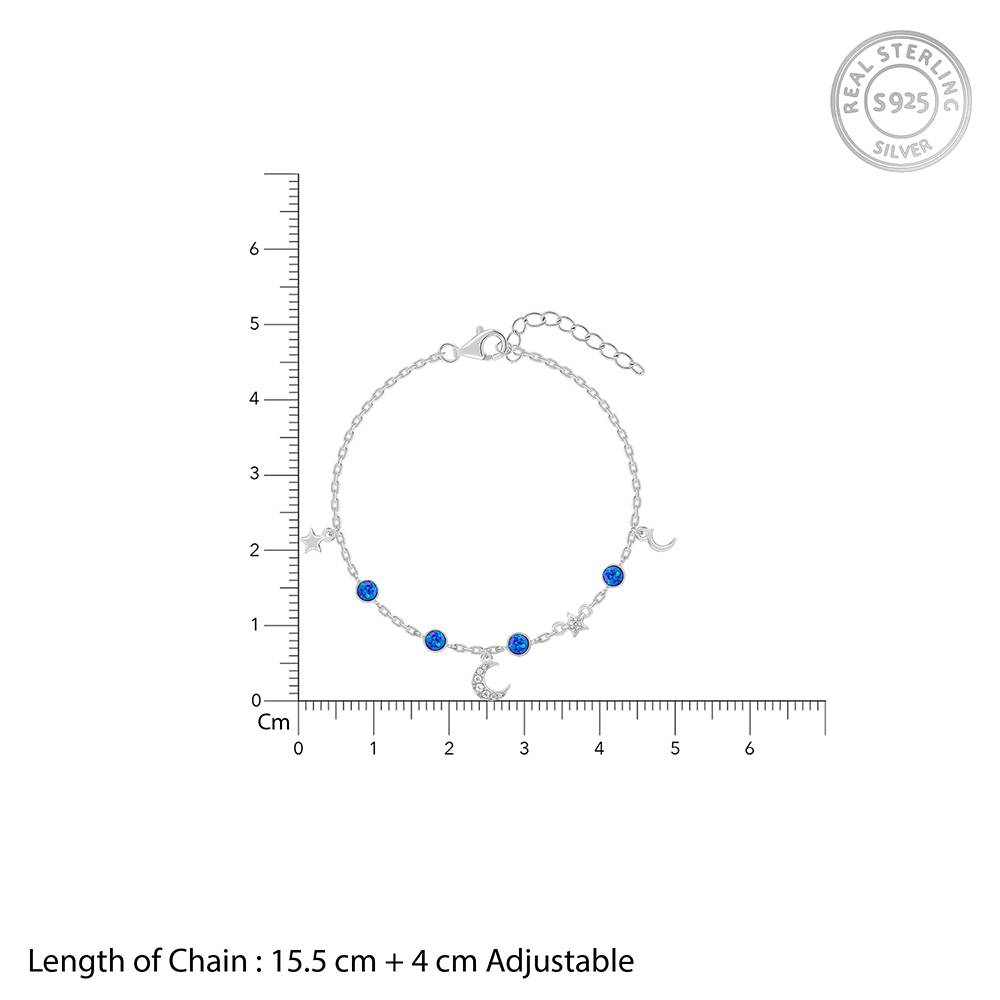 925 Silver Universe In Her Bracelet : BR01091