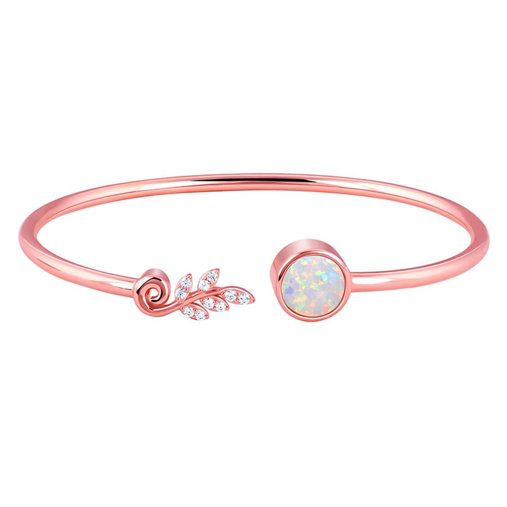 925 Silver Rose Gold Stellar Glow Bracelet : BR01092