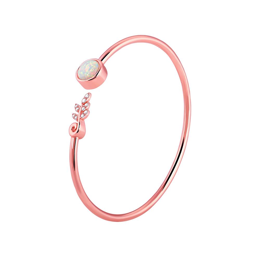 925 Silver Rose Gold Stellar Glow Bracelet : BR01092