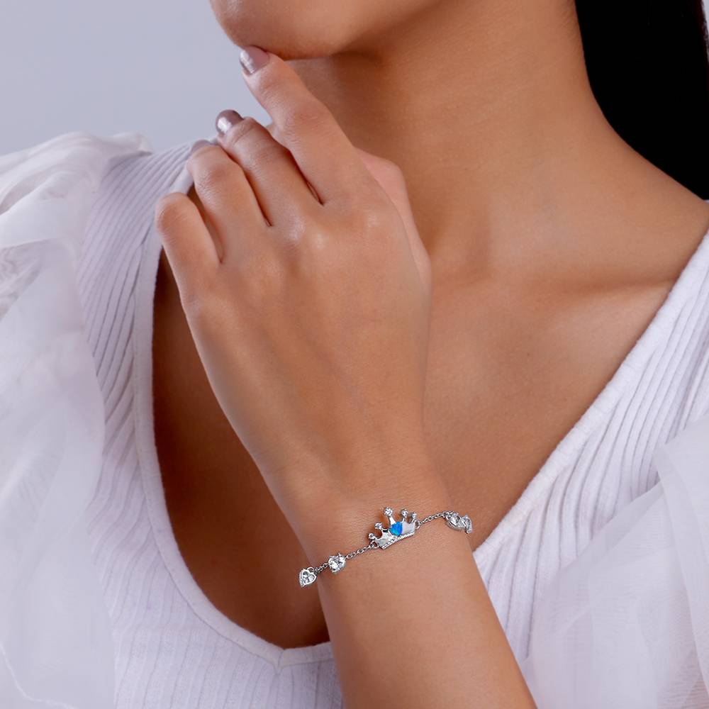 925 Silver Glow Within Bracelet : BR01093