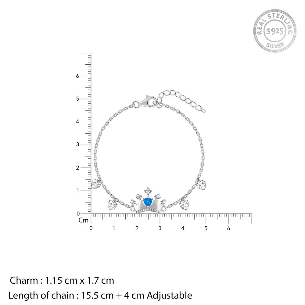 925 Silver Glow Within Bracelet : BR01093