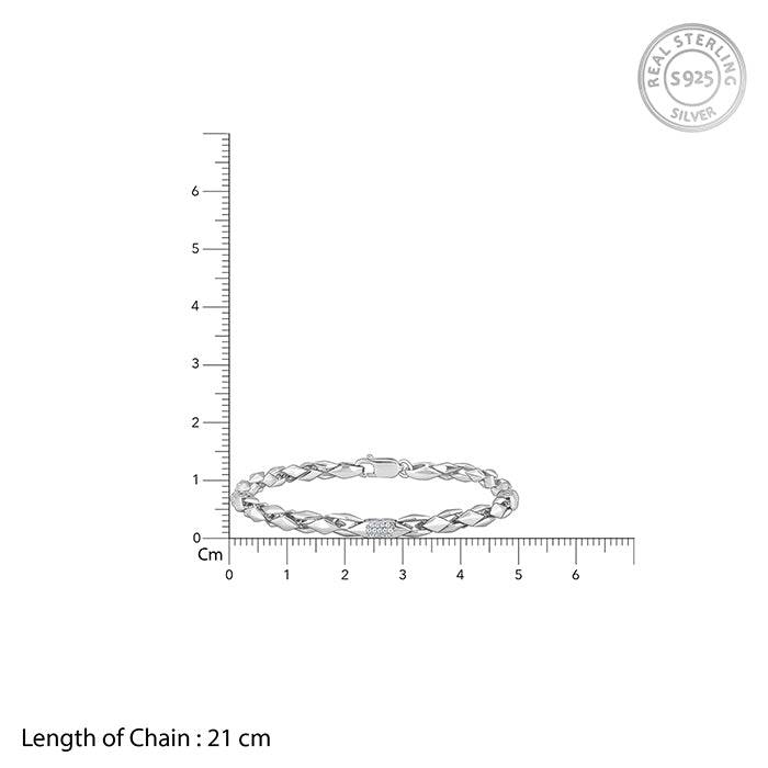 Giva 925 Silver Dude'S Delight Bracelet For Him, Adjustable | Gifts For Women And Girls | With Certi : BR01107