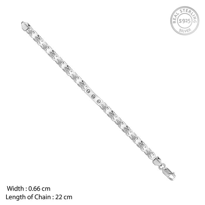 Giva 925 Silver Independent Thinker Bracelet For Him, Adjustable | Gifts For Men & Boys |  : BR01108