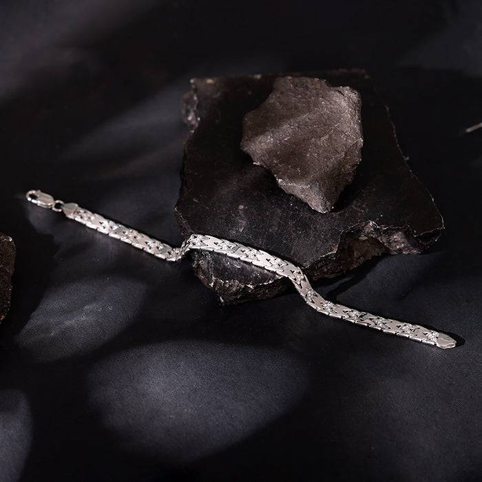 Giva 925 Silver Fearless Bracelet For Him, Adjustable | Gifts For Men & Boys | With Certificate Of A : BR01110