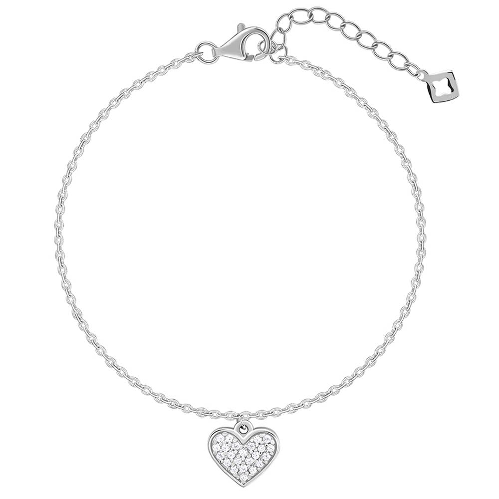 Giva 925 Silver Adorable Love Bracelet, Adjustable | Gifts For Women And Girls | With Certificate Of Authenticity An : BR01115