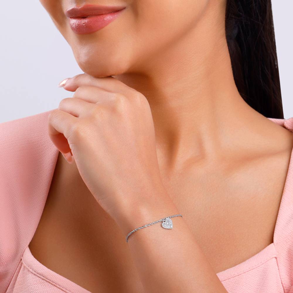 Giva 925 Silver Adorable Love Bracelet, Adjustable | Gifts For Women And Girls | With Certificate Of Authenticity An : BR01115