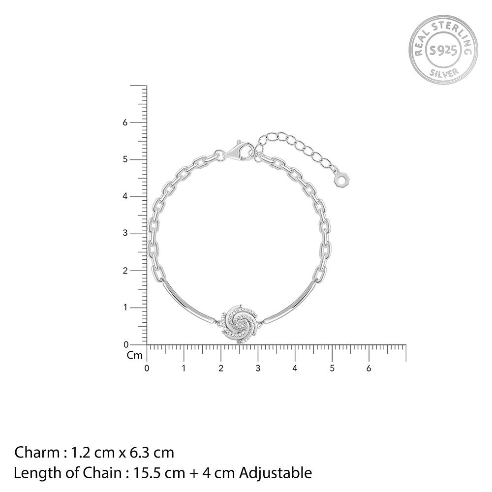 Giva 925 Silver Joyful Bling Bracelet, Adjustable | Gifts For Women And Girls | With Certificate Of Authenticity And : BR01117